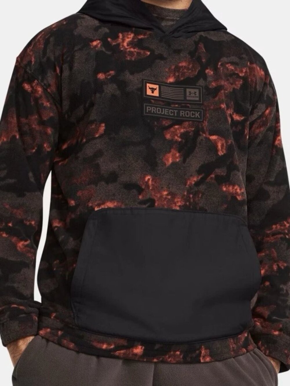 Under Armour Project Rock Veterans Day Hoodie Pullover Size XL NWT $120